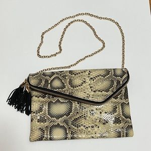 Henri Bendel Snakeskin Debutante Clutch